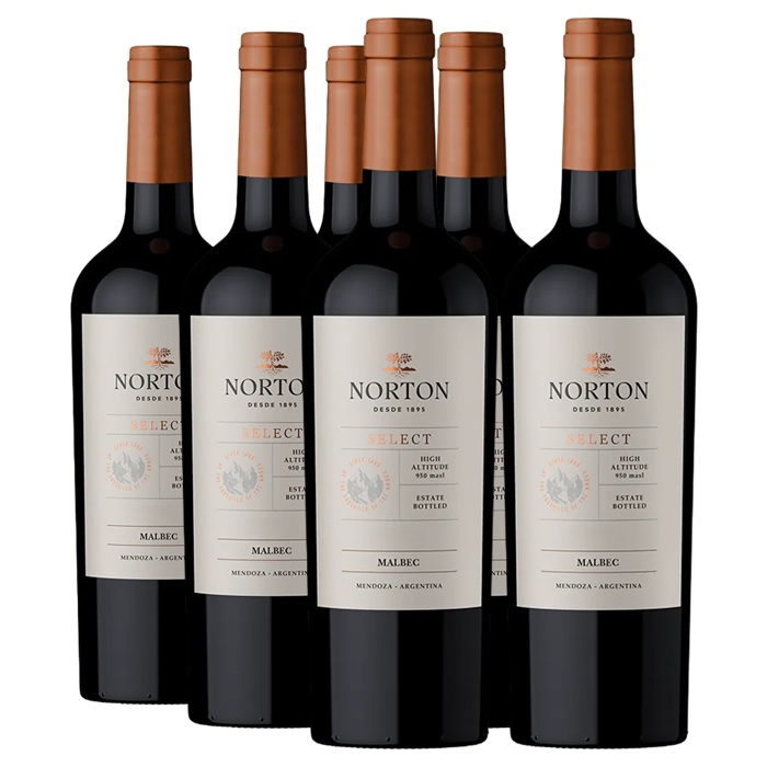 Promo x6 Norton Select Malbec 750cc