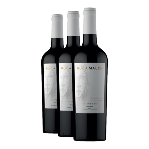 [3670] Promo x3 Ruca Malen Capitulo DOS Malbec 750cc