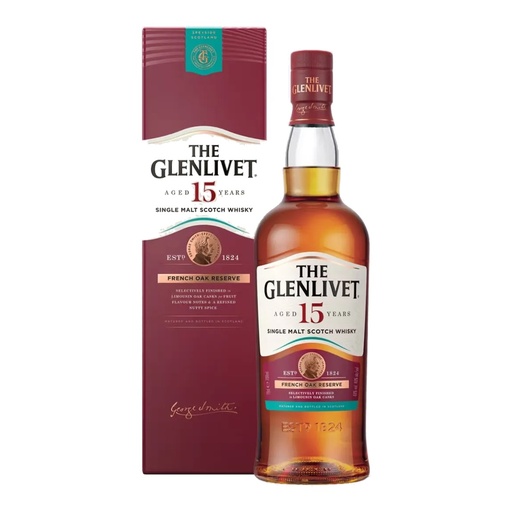 [1380] Whisky The Glenlivet 15yo 40º Estuche 1x700cc