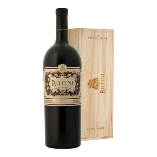 [1386] Rutini Cabernet-Malbec Estuche Madera 1x3000cc