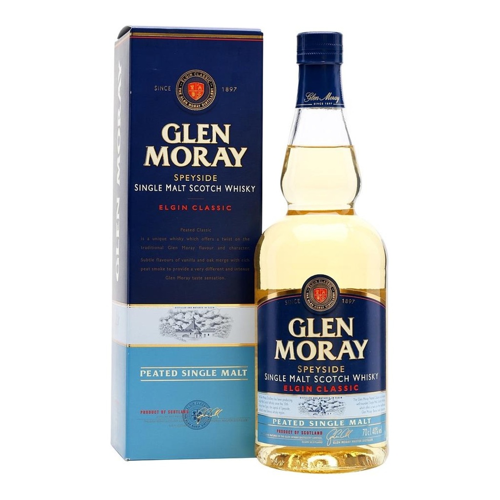Whisky Glen Moray Classic Peated 40º 1x700cc