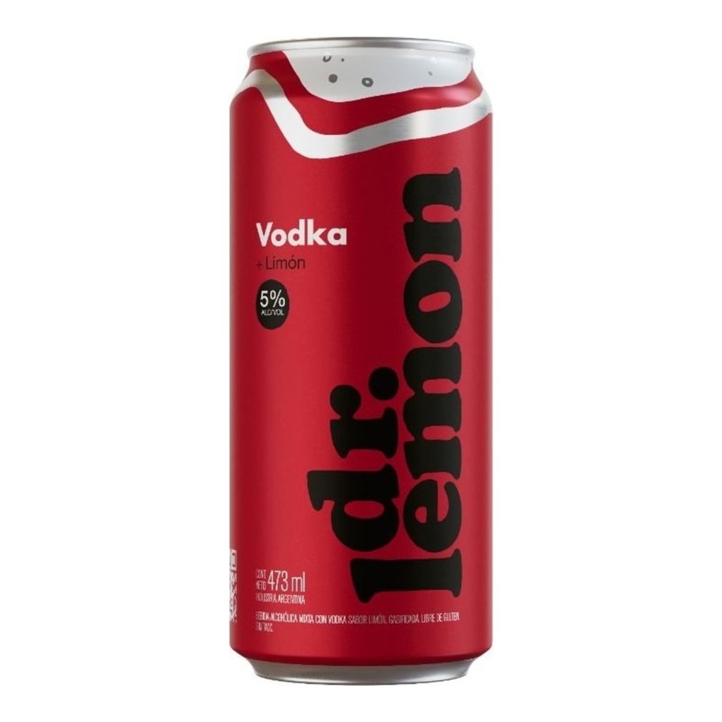 [2227] Dr Lemon Vodka 5% LATA 473cc