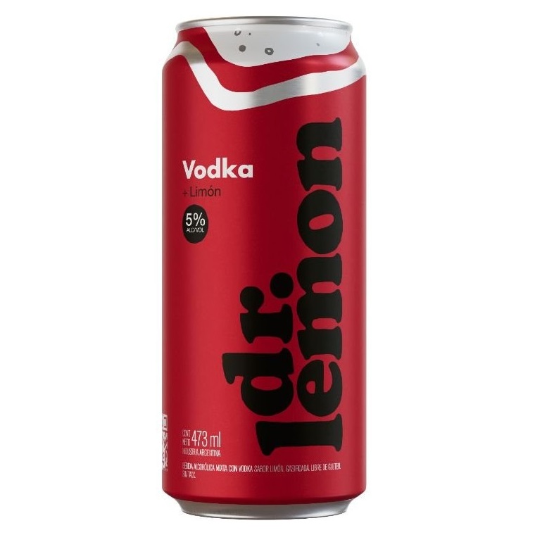[2227] Dr Lemon Vodka 5% LATA 473cc