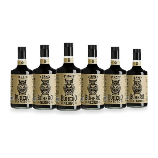[2610] Promo x6 Fernet Buhero Negro 39º 700cc