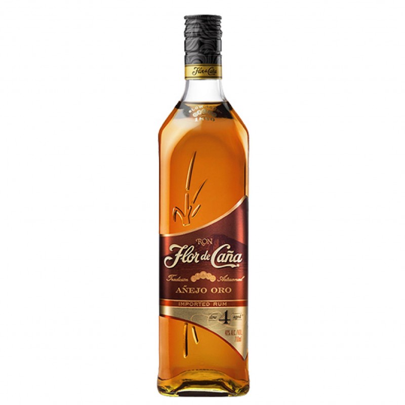 Ron Flor De Caña Añejo Oro 4 Años 40º 750cc