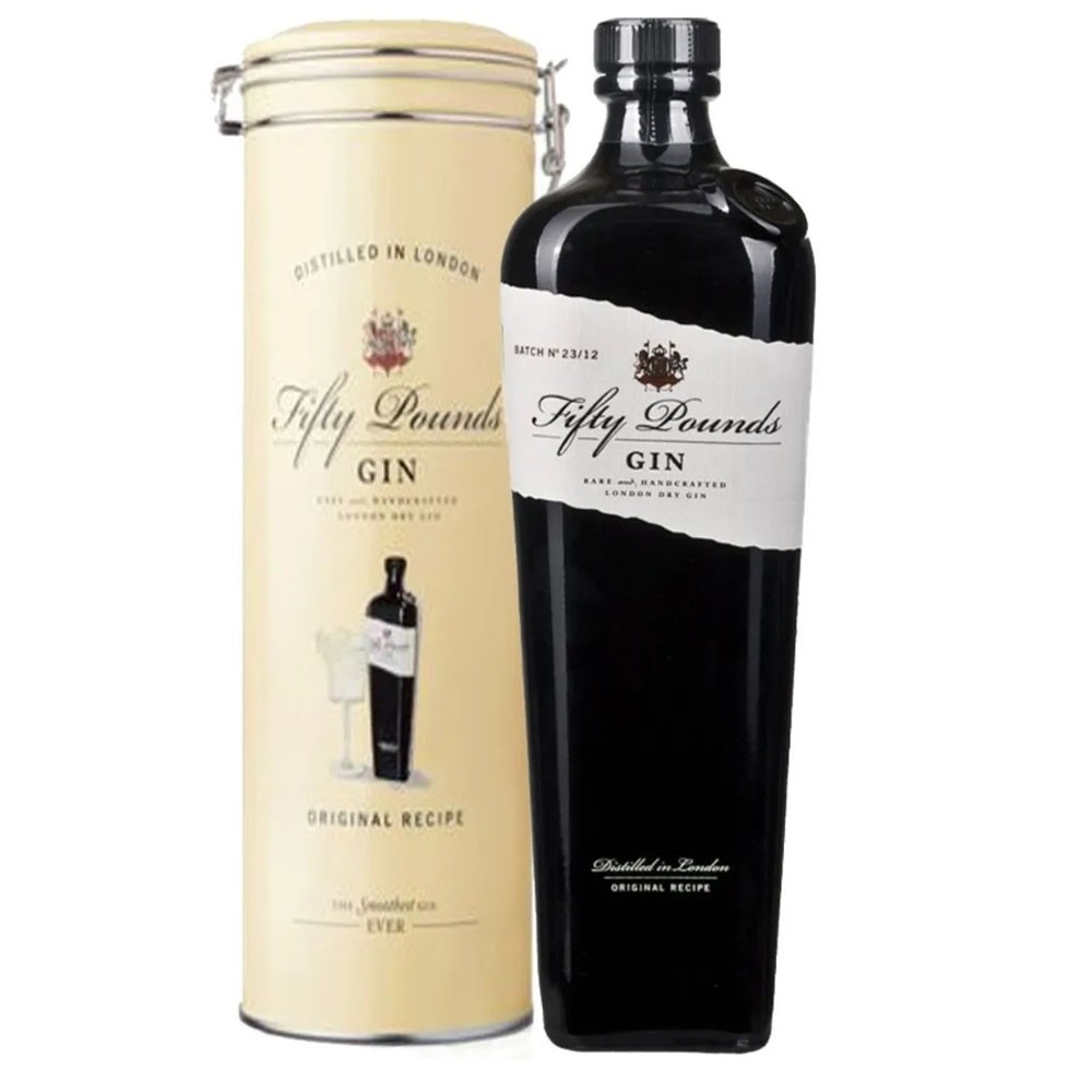 London Dry Gin Fifty Pounds 43.5º TUBO 1x700cc