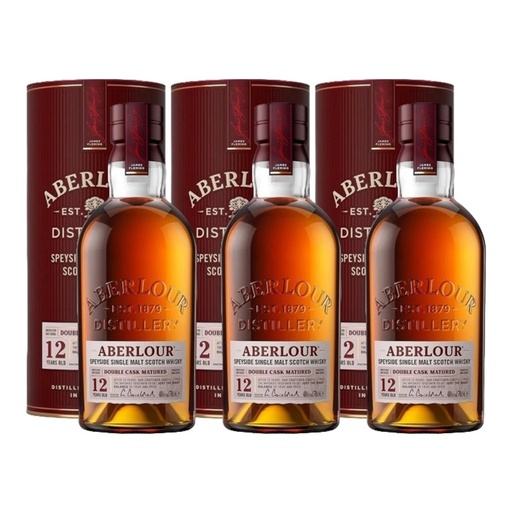 [2843] Promo x3 Whisky Aberlour 12 yo 1x700cc