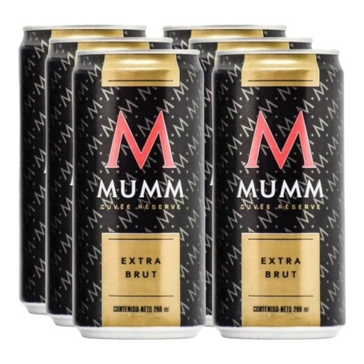 [2989] Promo x6 Mumm Extra Brut LATA 269cc
