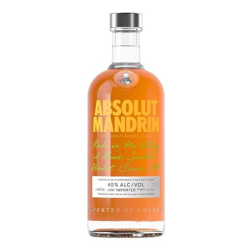 [3076] Vodka Absolut Mandarin 40º 700cc