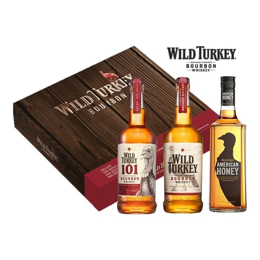 [3097] VAP Estuche Wild Turkey Family 1x3x750cc