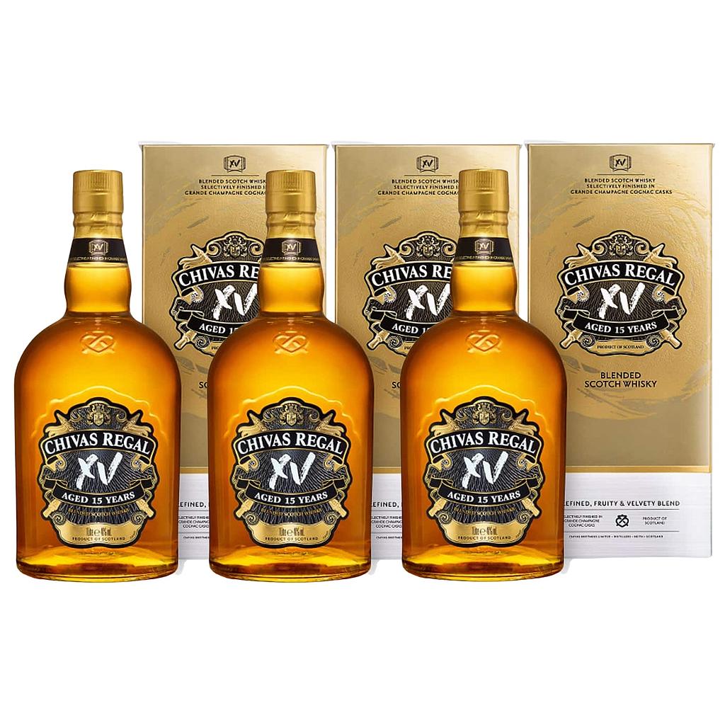 Promo x3 Chivas 15 yo Estuche 1x700cc