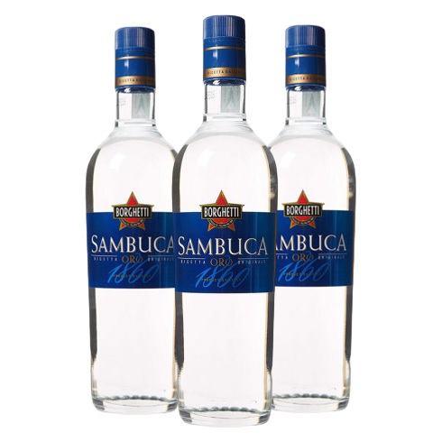 [3763] Promo x3 Sambuca Oro Borghetti 700cc 16.66% Off