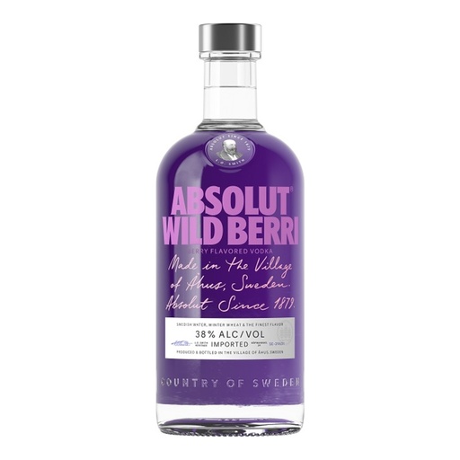 [4182] Vodka Absolut Wild Berri 700cc