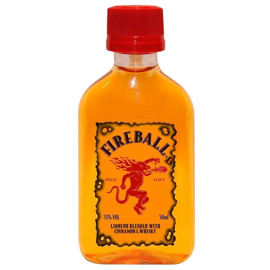 [4198] Licor de Whisky Fireball 33º 50cc (MINIATURA PET)