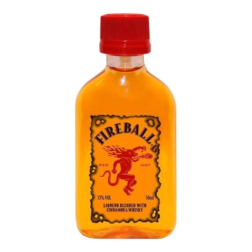 [4198] Licor de Whisky Fireball 33º 50cc (MINIATURA PET)