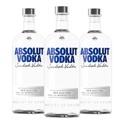 [4271] Promo x3 Vodka Absolut 700cc