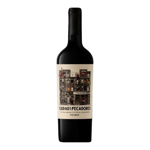 [4558] Ciudad de Pecadores Malbec 750cc