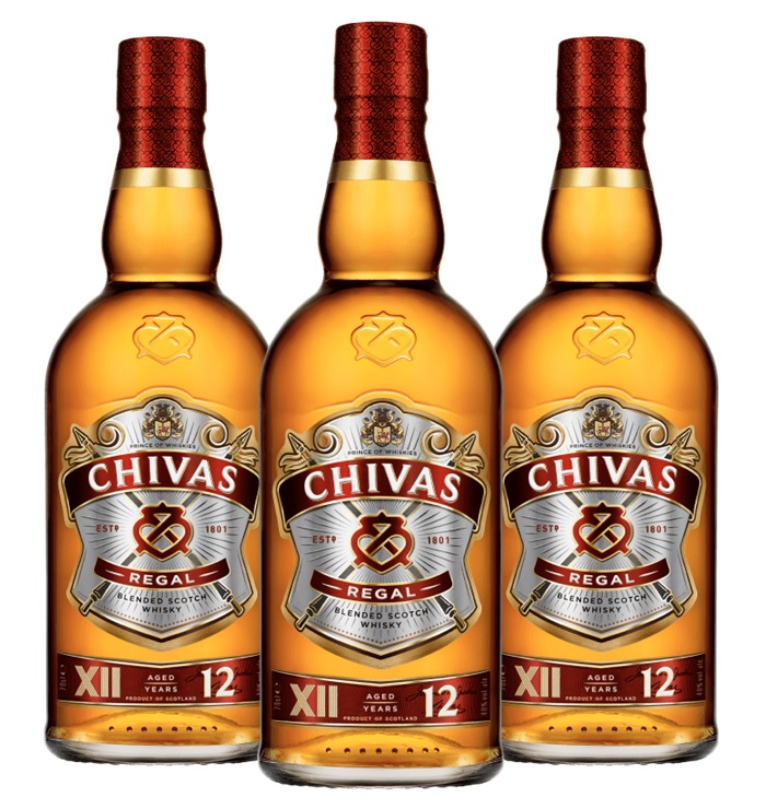[SO4622] Promo x3 Whisky Chivas 12 yo 700cc
