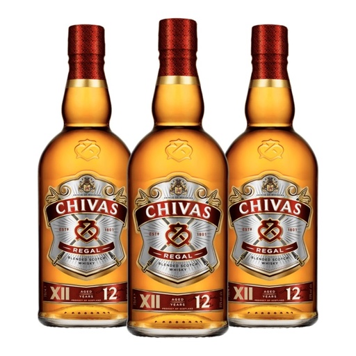 [SO4622] Promo x3 Whisky Chivas 12 yo 700cc