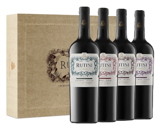 Rutini Coleccion Bivarietales Estuche Carton 4x750cc
