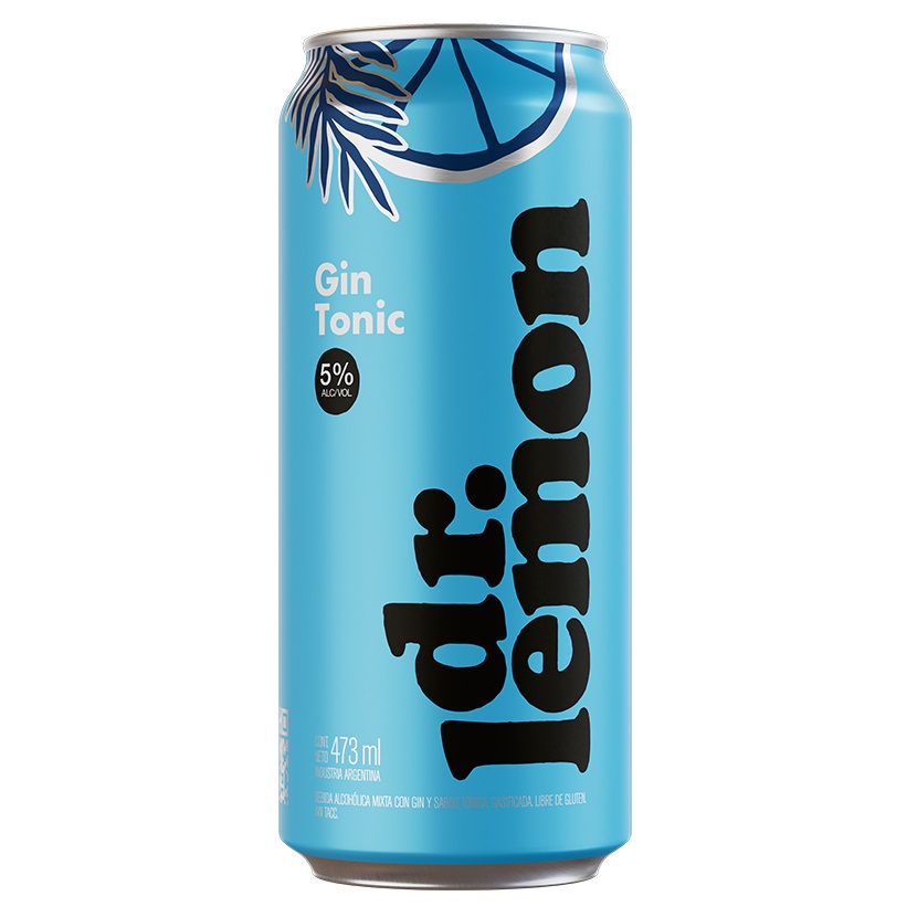 [4693] Dr Lemon Gin Tonic 5º LATA 473cc SIN TACC