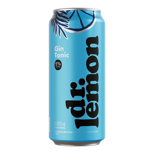 [4693] Dr Lemon Gin Tonic 5º LATA 473cc SIN TACC