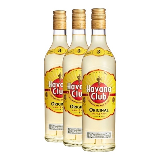 [SO4752] Promo x3 Ron Havana Club 3 Años 750cc