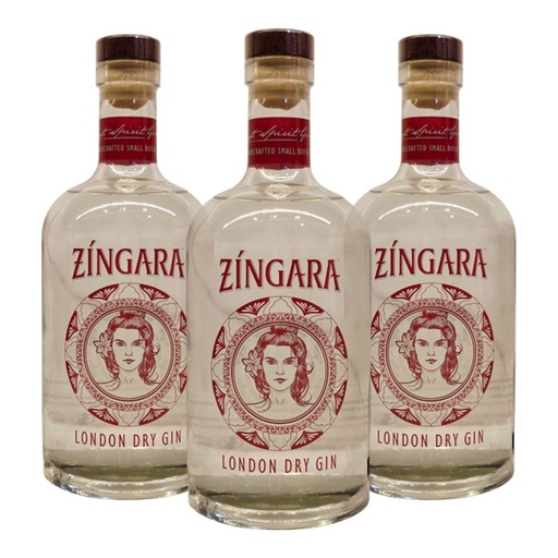 [4879] Promo x3 Zingara Dry Gin 750cc 16.66% Off