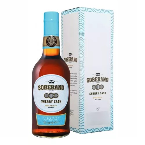 [4883] Brandy Solera Soberano Sherry Cask 36° Estuche 1x700cc