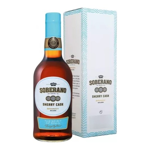 [4883] Brandy Solera Soberano Sherry Cask 36° Estuche 1x700cc