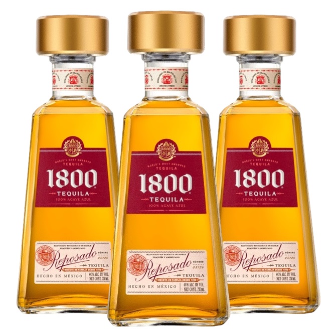 Promo x3 Tequila 1800 Reposado 750cc 16.66% Off