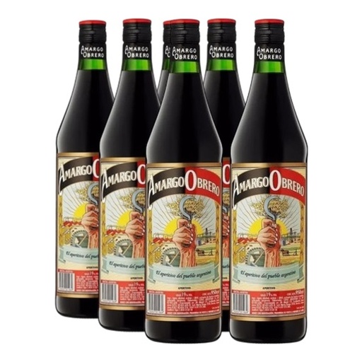 [4978] Promo 5+1 Aperitivo Amargo Obrero 950cc