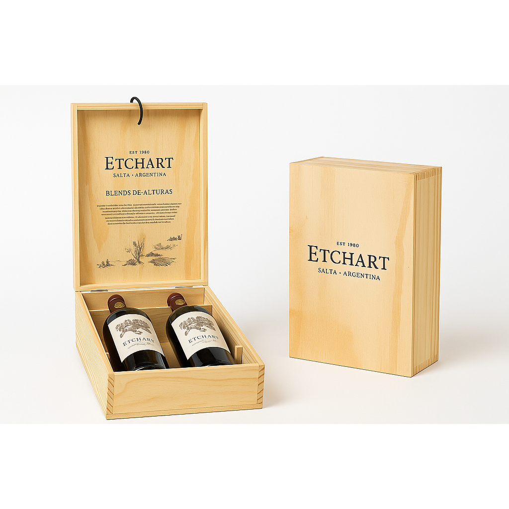 [4984] Etchart Assemblage Malbec Estuche Madera 2x750cc