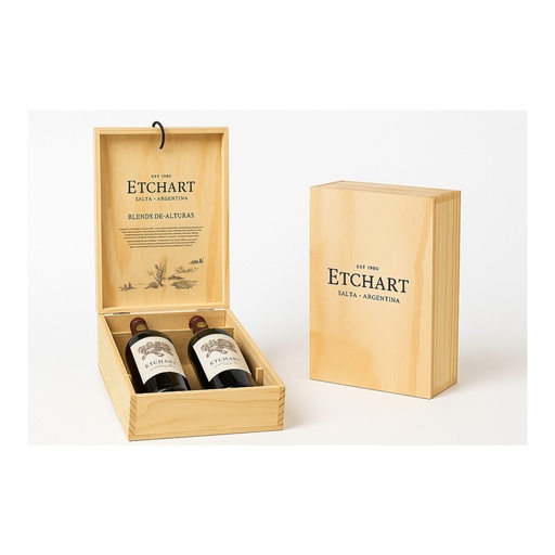 [4984] Etchart Assemblage Malbec Estuche Madera 2x750cc