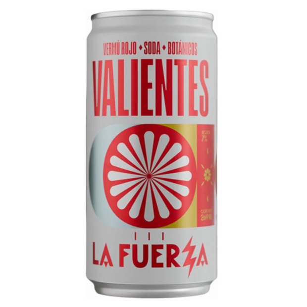 [5038] La Fuerza Valientes Rojo Con Soda y Botanicos 7° Lata 269cc