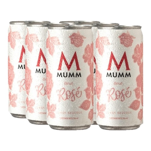 [4109] Promo x6 Mumm Brut Rose LATA 269cc