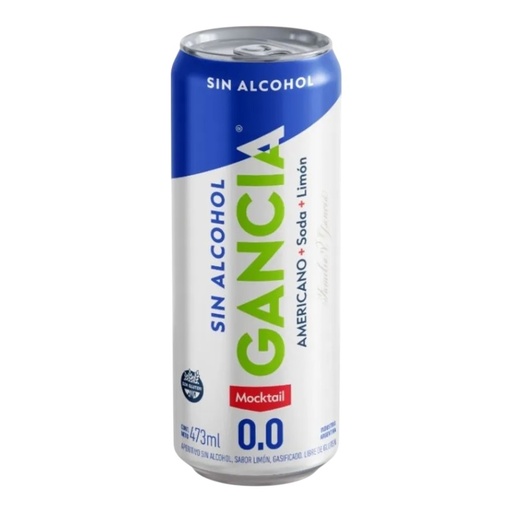 [5111] Gancia Cero + Soda + Limon LATA 473cc (S/ALCOHOL)