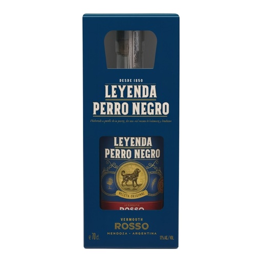 [5151] Vermouth Rosso Leyenda Perro Negro Estuche 1x700cc + Vaso