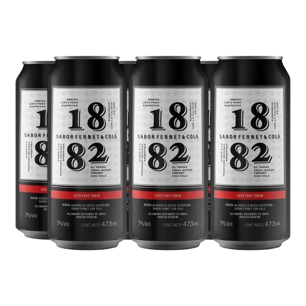 [5223] Promo 5+1 Fernet Cola 1882 LATA 473cc