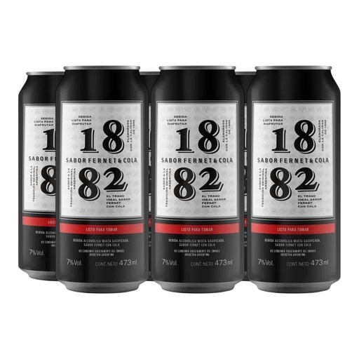 [5223] Promo 5+1 Fernet Cola 1882 LATA 473cc