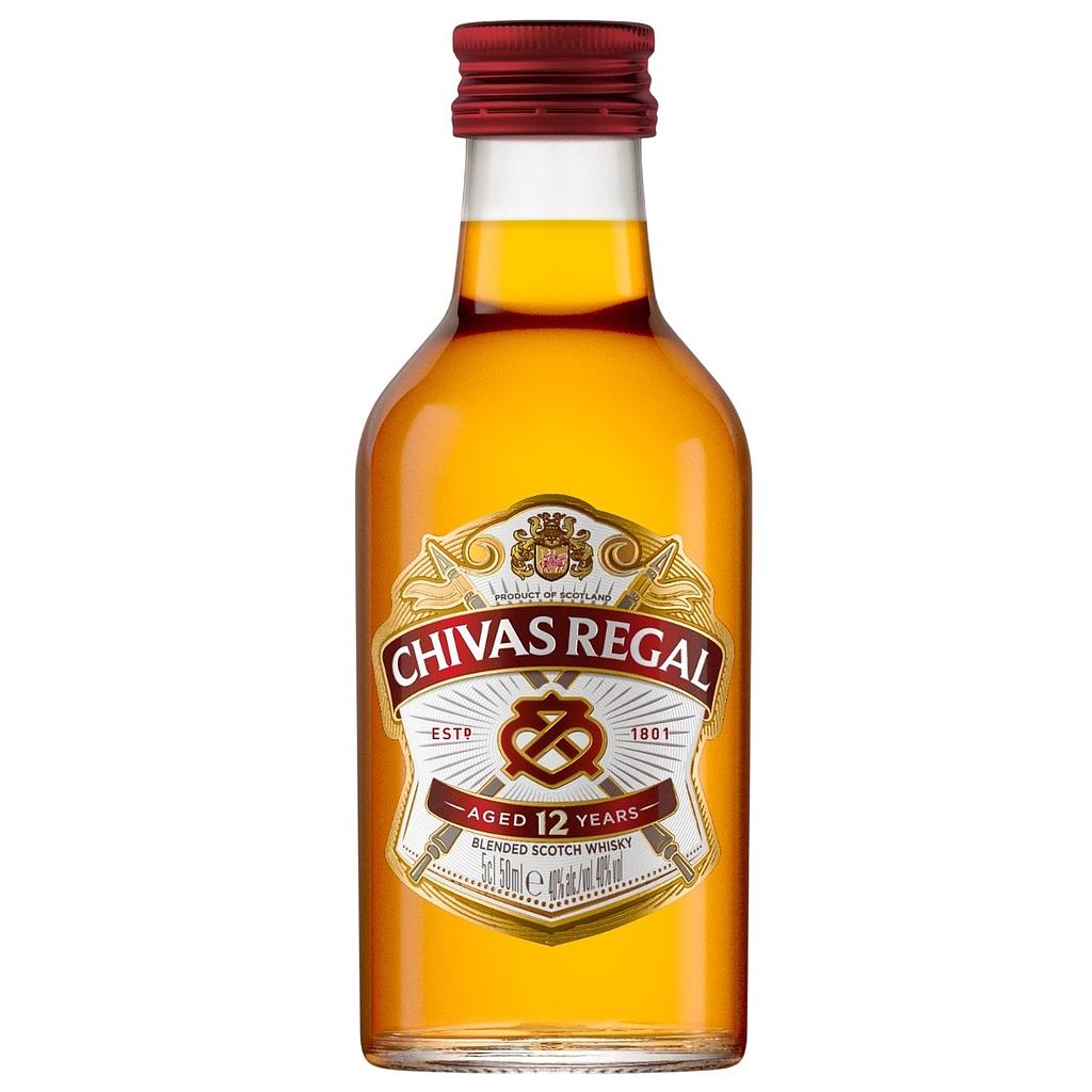 [5301] Chivas 12 Años 50cc (Miniatura Vidrio)