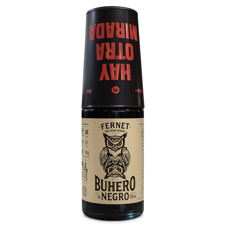 Fernet Buhero Negro 39º 700cc + 1 ECOVASO NEGRO