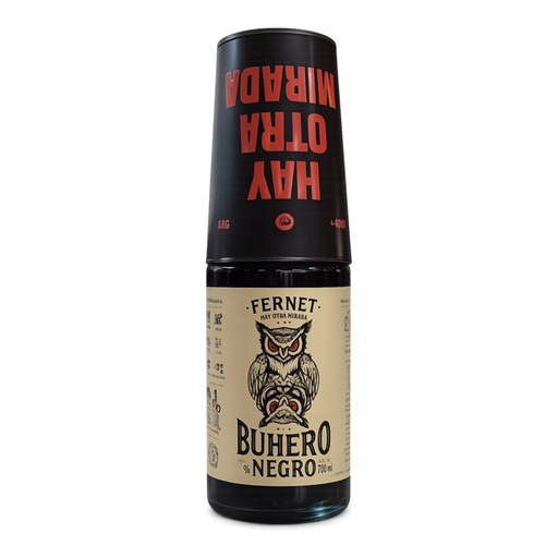 [5309] Fernet Buhero Negro 39º 700cc + 1 ECOVASO NEGRO