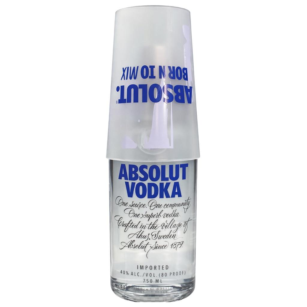 Vodka Absolut 40º 700cc + 1 ECOVASO