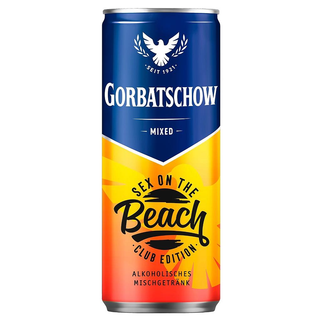 [5319] Vodka Gorbatschow Sex On The Beach 10° LATA 330cc