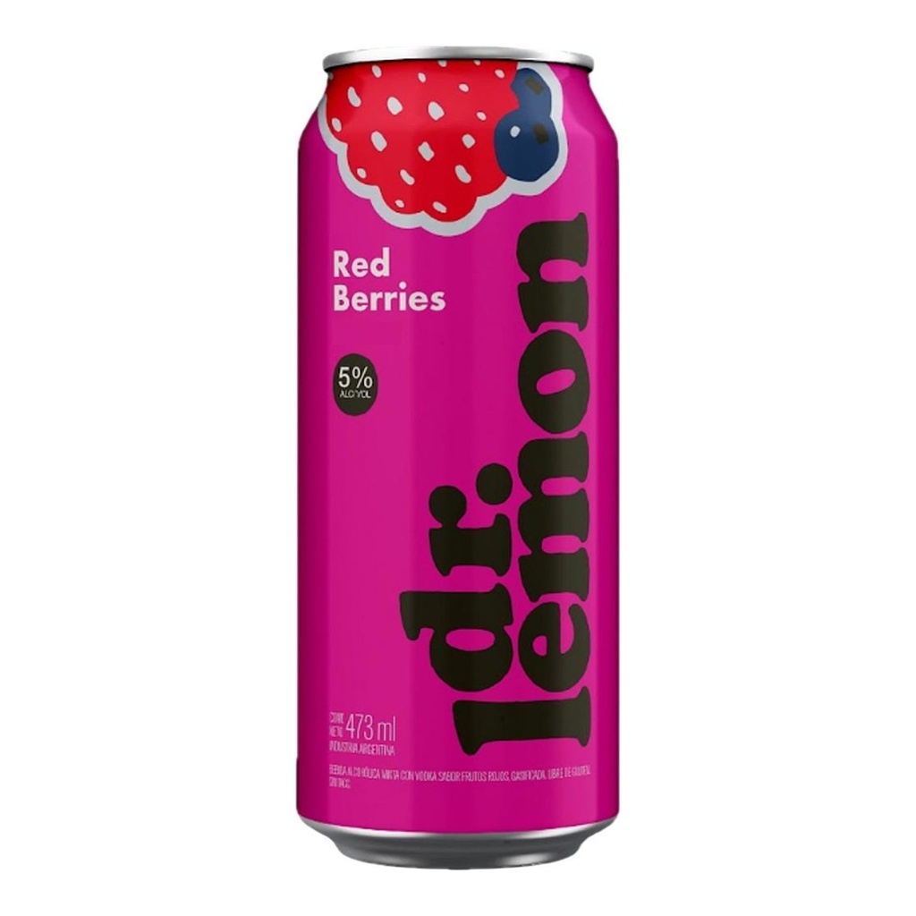 [5470] Dr Lemon RED BERRIES 5% LATA 473cc