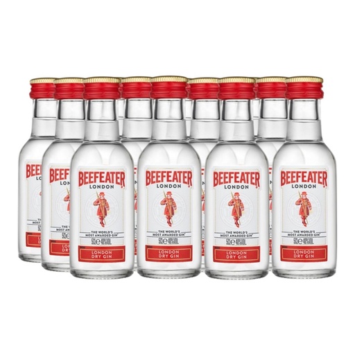 [5392] Promo x12 Gin Beefeater 50cc (MINIATURA VIDRIO)