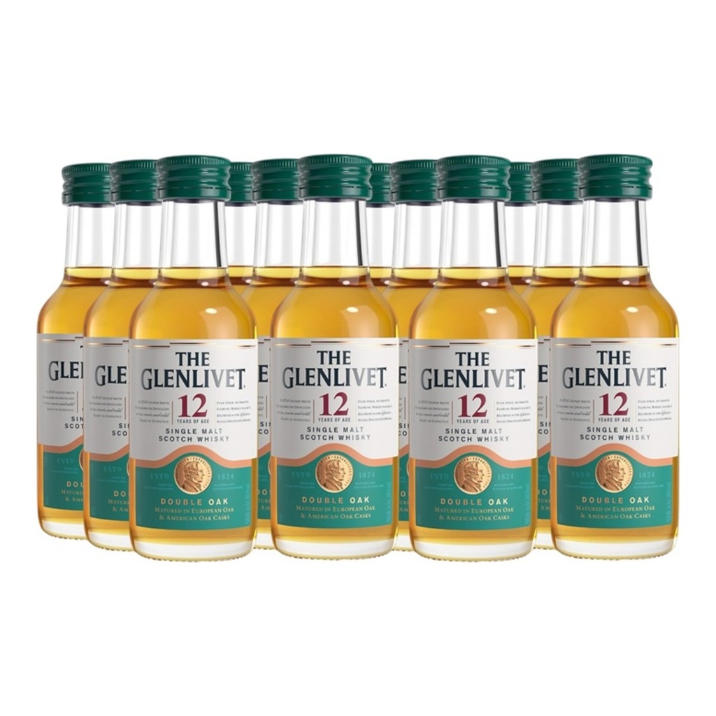 [5391] Promo x12 The Glenlivet 12 yo 50cc (Miniatura Vidrio)