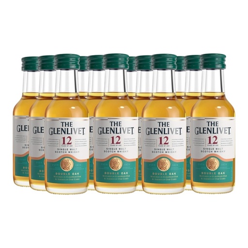 [5391] Promo x12 The Glenlivet 12 yo 50cc (Miniatura Vidrio)