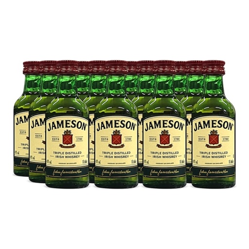 [5390] Promo x12 Whiskey Jameson 50cc (MINIATURA VIDRIO)